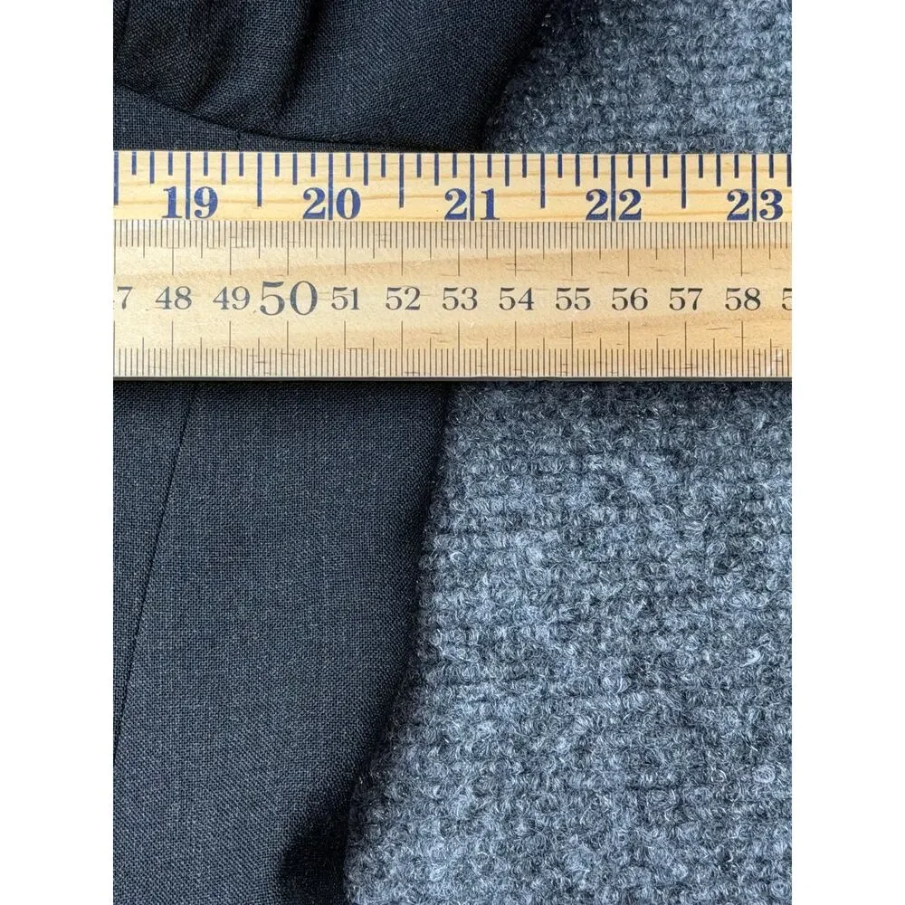 Vintage Burberrys Saks Fifth Avenue Mens Gray 100% Wool Blazer USA Made 42 44